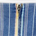 Wild Fable  Denim Mini Skirt Muted Stripes Blue Yellow Pink Green 4 Photo 4