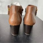 Style & Co  Women’s Masrinaa Ankle Booties Cognac Smooth Sz 9 Photo 4