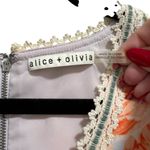 Alice + Olivia  Kieran Posey Garden Dusty Orchid Floral Dress With Ruffle Photo 8