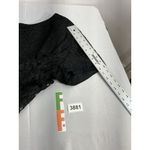 Womans Dress Barn Woman Cocktail Dress Perceptions 24 W Black Lined Short Sleeve Size 24W Photo 5