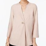 JM Collection  Plus Size Toggle Jacket Silver Pink Photo 2