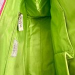 Spartina 449  Pink Linen Tote Gold Palm Embroidery Resortwear Tropical Vacation Photo 1