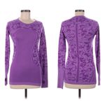 Lululemon  Swiftly Tech Long Sleeve Crew, Heathered Tender Violet Purple sz. 6 Photo 15
