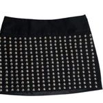 Candie's Britney Spears Vintage Black Silver Studded Mini Skirt Juniors Size 5 Photo 0