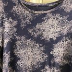 J.Jill super soft tunic navy blue grey long line crewneck long sleeve Medium Photo 2