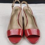 Anne Klein  Women's Tan/Red Shoes/Heels Sz7.5M SKU 3575 Photo 0