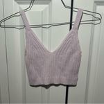 Aerie  Knit Cropped Tank Top Pink Photo 2