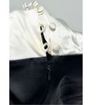 BCBGMAXAZRIA  Womens Silk Charmeuse Bodycon Cocktail‎ Paty Dress Beige Black 4 Photo 9