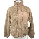 Altar'd State NEW Altar’d State Womens Brown Fleece Button High Neck Teddy Sweater Jacket S Photo 0