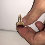 Womens Stunning Vintage 14KT YELLOW GOLD 2.48ct RUBELLITE& DIAMOND RING Size 9 Red Photo 12