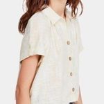 Free People We the Free Linen Button Down Top Photo 0