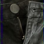 Free People  Black Vertical Textured Straight 5 Pocket Button/ZipUp Jeans-Size 29 Photo 5