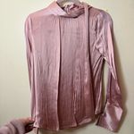 Something Navy  Easy Tie Neck Top Pink Size‎ XS Photo 9