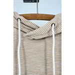 J.Crew Tan/Cream Women's Striped Hoodie Photo 1