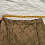 INC Gold beaded diamond silk maxi skirt full skirt stiff hem Size 12 Photo 6