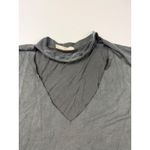 Hummingbird  Cut Out‎ Neck T-Shirt Casual Top Comfy Tee Black Size S Photo 1