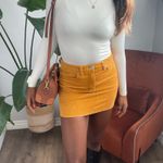 Forever 21 Golden Corduroy Mini Skirt Photo 4