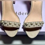 Madden Girl  Bitsyy Blush Suede‎ Block Heel With Faux Pearls Strappy Party New 9 Photo 4
