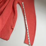 J.Jill Relaxed Knit Pullover Sweater Women's Coral Orange Long Sleeve Sz S Photo 5
