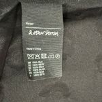 & Other Stories & Other Stories Black Burnout Silk Bracelet Sleeve Belted Midi Dress sz 36 / S Photo 4