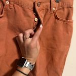 Free People  Maggie Mid-Rise Straight-Leg Jeans Rare Sienna Orange- Size 26 Photo 7