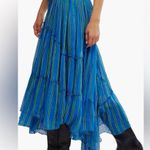 Free People EMBER TIERED STRIPED MIDI
SKIRT SIZE L MSRP $128.00 NWT Photo 5