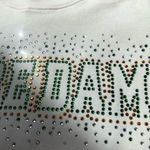 Notre Dame gold white and green sequin glitter shirt Photo 2