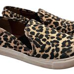 Steve Madden Safary Slip-On Sneakers Leopard Print Tan 6M Photo 0