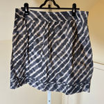 Loft  NWT Women's Gray Hombre Tie Dye Diagonal Striped Mini Skirt Size 10 Photo 0