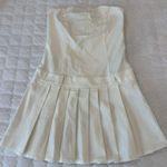 LELE White Pleated Strapless Mini Dress – Size M (NWT!) Size M Photo 0