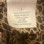 Leopard Print Satin Slip Dress L Silky Nightie Cami Lingerie Sleepwear Large Brown Photo 2