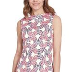 Boden Sleeveless Floral Martha Peplum Rollneck Top Size 4 Photo 0