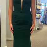 La Femme Emerald green prom dress  Photo 0