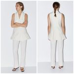 ZARA  Cream Waistcoat with Pleated Hem Photo 2
