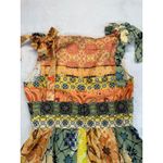 Anthropologie Geisha Designs Maxi Dress Rosalinda Patchwork Sundress‎ S Orange Photo 13