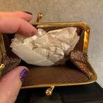 Vintage Black Leather Cowhide New Old Stock Wallet Change Purse Photo 6