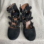 Laurence‎ Dacade Maja Multi Buckle Strap Heels Pumps Black Suede Size 38 READ Photo 1