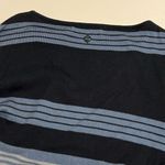 prAna  Sydney Sweater Dress w/ Tie Waist Flared Sleeve Gray Tan Blue - Small VGUC Photo 5