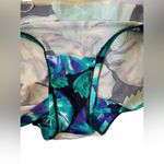 One Piece Island Native Vintage 80s Blue Tropical Coastal Earthy Floral Swimsuit Photo 5