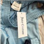 Juicy Couture Women’s M Satin Colorblock Jogger Pants Blue Retro Y2K Style NWT Photo 2