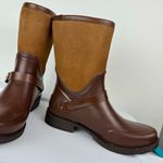 UGG  Sivada Boots Sz 9 Chocolate Brown Two Tone Rain Boots Waterproof Photo 8