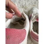 J.Crew Women's White Leather Sneakers Rainbow Stripe Tennis Shoes Size 7 Photo 8