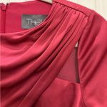 Theia Felicity Draped Cocktail Dress Size 4 Red Photo 7