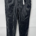 ASOS Faux Vegan Leather Straight Leg Pant Women 32 Black Grunge Preppy Western Photo 0