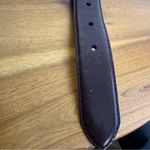 Fossil  hinged Concho brown leather belt size small Photo 3