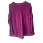 LOGO By Lori Goldstein LOGO‎ Lounge Women's Size Medium Purple Pink Guaze Long Sleeve Comfort Top Photo 5
