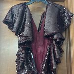 Rotate Birger ChristensenRuffled Sequined jumpsuit Size 10 Photo 11