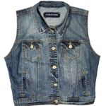 Maurice's Maurice’s Medium Wash Denim Vest Photo 5