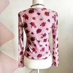 Self Esteem Vintage Pink Mesh Babydoll Top Y2K Fairycore Romantic Coquette Retro XS Photo 2