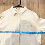 Gap Womens Boyfriend Fit Linen Shirt Size Large Neutral Capsule Timeless Beachy Photo 4